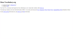 Desktop Screenshot of data-vocabulary.org